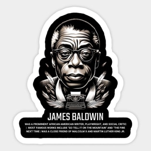 James Baldwin Sticker